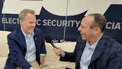 Pye-Barker's Jeremy Bates (left) joined Security Business magazine Editor-in-Chief Paul Rothman for a special episode of the Security DNA podcast live from the Electronic Security Expo (ESX) in Dallas. Pye-Barker's Jeremy Bates (left) joined Security Business magazine Editor-in-Chief Paul Rothman for a special episode of the Security DNA podcast live from the Electronic Security Expo (ESX) in Dallas.