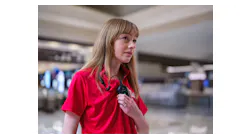The wearable device includes a built-in voice assistant capable of workplace policy lookups, product information searches and real-time translation in more than 50 languages. The wearable device includes a built-in voice assistant capable of workplace policy lookups, product information searches and real-time translation in more than 50 languages.
