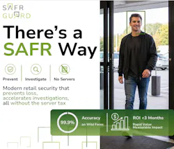 SAFR Guard retail security platform interface showing real-time alerts and investigation tools designed for server-free deployment in retail environments. SAFR Guard retail security platform interface showing real-time alerts and investigation tools designed for server-free deployment in retail environments.