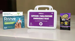 ONEbox emergency response station featuring integrated overdose response tools alongside SoRite DECON towelettes and canister for rapid narcotic decontamination in public safety settings. ONEbox emergency response station featuring integrated overdose response tools alongside SoRite DECON towelettes and canister for rapid narcotic decontamination in public safety settings.