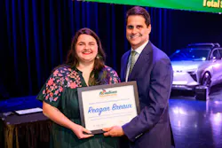 Regan Breaux, Sales Support Coordinator at Acadian Total Security, receives the company's 2025 Employee of the Year award in recognition of her commitment to customer service, teamwork and operational excellence. Regan Breaux, Sales Support Coordinator at Acadian Total Security, receives the company's 2025 Employee of the Year award in recognition of her commitment to customer service, teamwork and operational excellence.