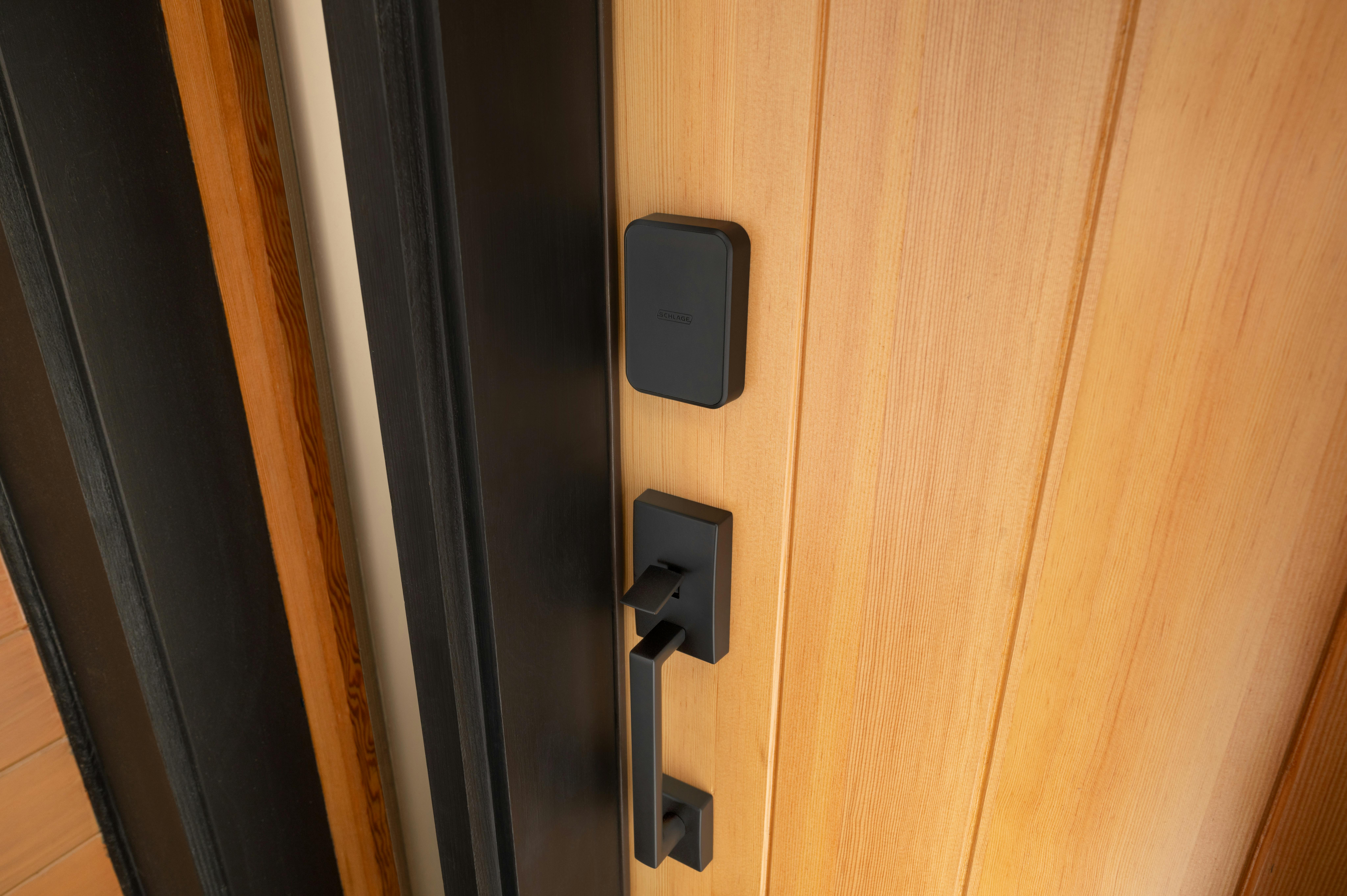 The Schlage Sense Pro Smart Deadbolt introduces Schlage Converge technology with Ultra Wideband-enabled hands-free unlocking and Matter over Thread connectivity.