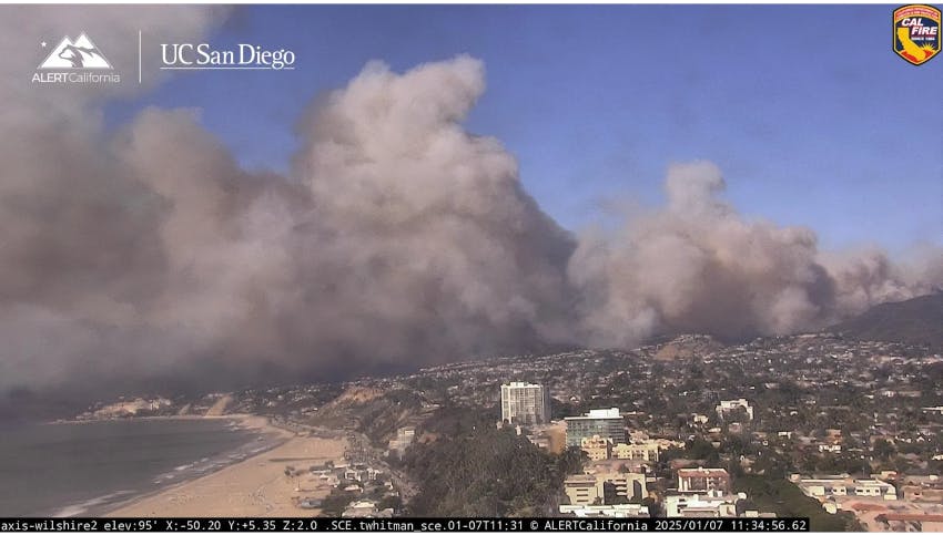 Working with public agencies and technology partners, ALERTCalifornia uses a statewide network of cameras, AI and advanced sensors to provide real-time situational awareness for wildfire detection and response.