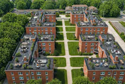 Artist rendering of The Cortile redevelopment, where developers integrated security infrastructure into the apartment community's design before the first phase of leasing. Artist rendering of The Cortile redevelopment, where developers integrated security infrastructure into the apartment community's design before the first phase of leasing.