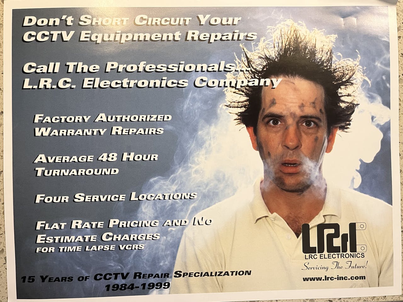 Charlie Pierce in one of his zany industry advertisements back in the early 1990s.