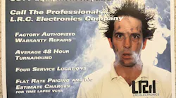 Charlie Pierce in one of his zany industry advertisements back in the early 1990s.