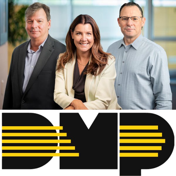 From left, Pete Jankowski, vice president of video engineering, Nicola Oakie, senior director of commercial monitoring solutions, and Stephen Carney, who leads product marketing, have joined DMP's video solutions leadership team.