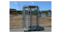 Boon Edam's new Turnlock 100 Mobile Platform is designed to provide portable full height turnstile security for construction sites and other temporary locations.