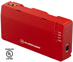 Alarm.com's new fire communicator is designed to transmit alarm signals to monitoring centers while simultaneously delivering notifications through the company's applications and services. The company estimates the addressable market at 4 million to 5 million commercial fire panels across the U.S. and Canada.