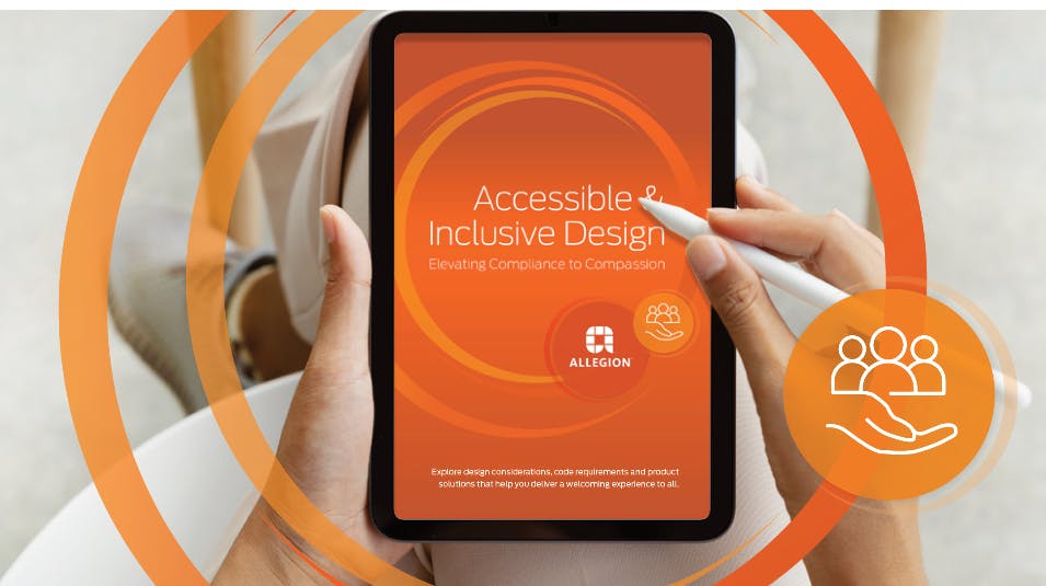 Allegion&rsquo;s new e-book looks at how factors such as door hardware ergonomics, operating force and visual, tactile and auditory cues can influence the accessibility and usability of building openings.