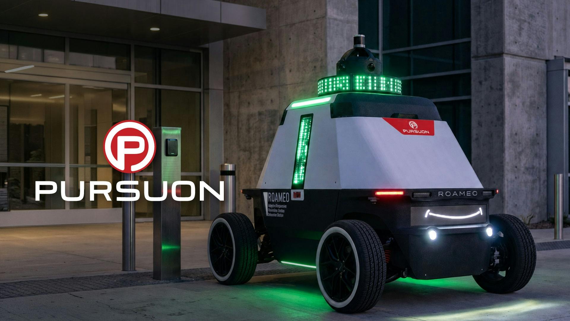 The ROAMEO autonomous mobile security vehicle will retain its product name following the renaming of its development subsidiary to PURSUON.
