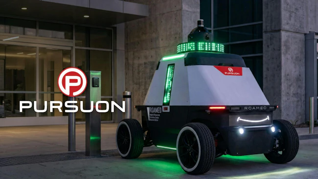 The ROAMEO autonomous mobile security vehicle will retain its product name following the renaming of its development subsidiary to PURSUON.
