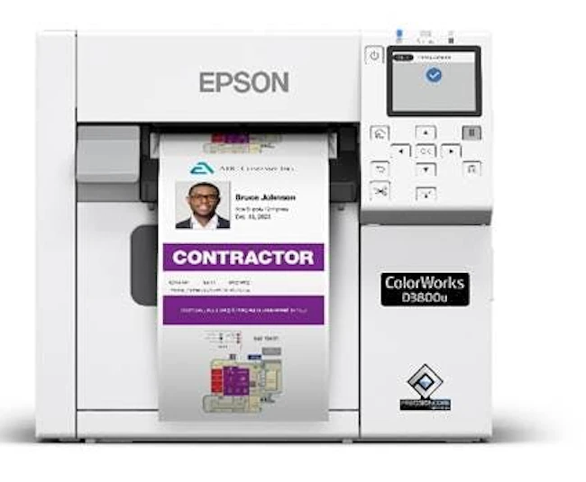 Epson ColorWorks printers enable STOPware customers to produce photo-ready visitor badges with QR codes and barcodes.