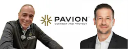 Joe Oliveri, left, will move forward in an advisory role to new Pavion CEO Andy Bierer, right.