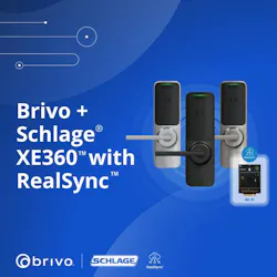 Brivo is showcasing its integration with the Schlage XE360 Series with RealSync at GSX 2026, providing continuous Wi-Fi connectivity and real-time access control capabilities for commercial doors.