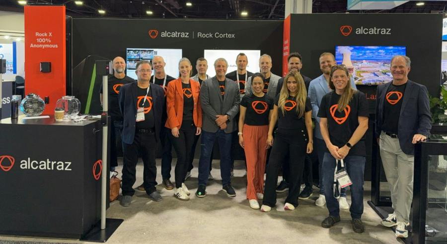 The Alcatraz team at GSX 2026 in Atlanta, where the company announced the RockOS and Rock Cortex names for the software layers supporting its Rock family of facial authentication devices and outlined platform enhancements planned for October.