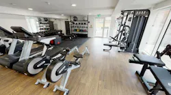 Paxton’s Solo access control system was deployed at a student housing complex serving approximately 500 residents, with the property including shared recreational spaces such as the onsite gym shown here.