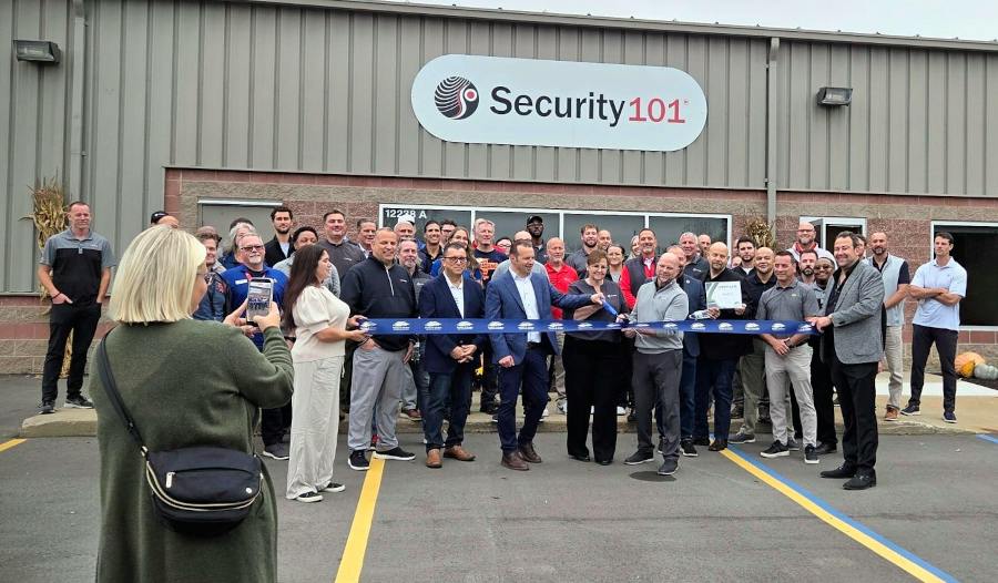 EOS Business Surveillance Solutions, a Security 101 company, celebrated the opening of its new facility in Fenton, Michigan, with a ribbon-cutting ceremony.