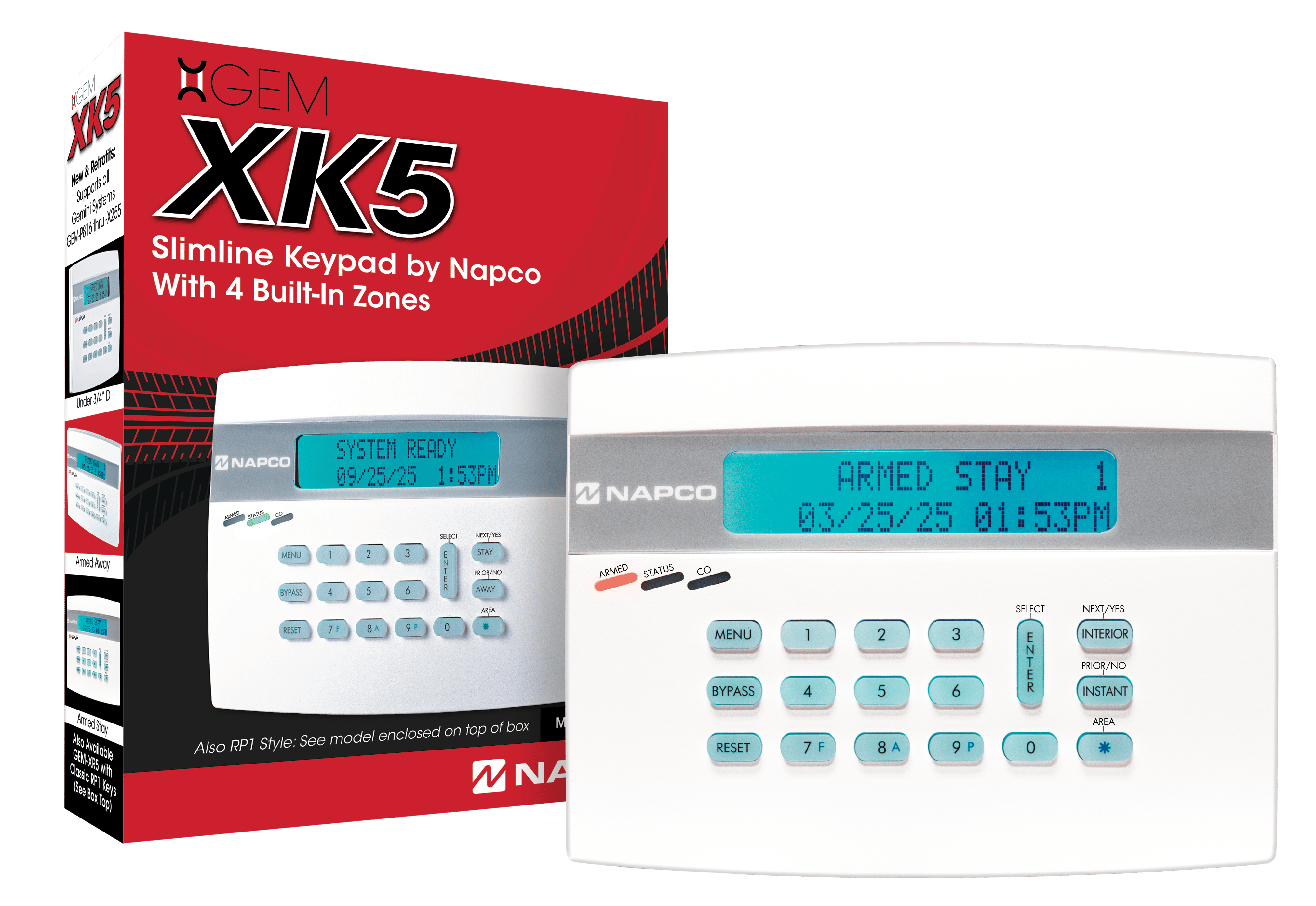 NAPCO Releases GEM-XK5 Slimline Keypad for Gemini Security Systems ...