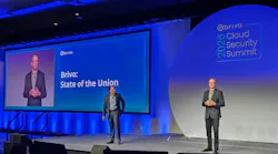 Brivo Chairman and CEO Dean Drako and company founder Steve Van Till discuss progress in combining Brivo and Eagle Eye Networks during the opening general session of the 2026 Brivo Cloud Security Summit in Arlington, Texas.