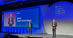 Brivo Chairman and CEO Dean Drako and company founder Steve Van Till discuss progress in combining Brivo and Eagle Eye Networks during the opening general session of the 2026 Brivo Cloud Security Summit in Arlington, Texas.