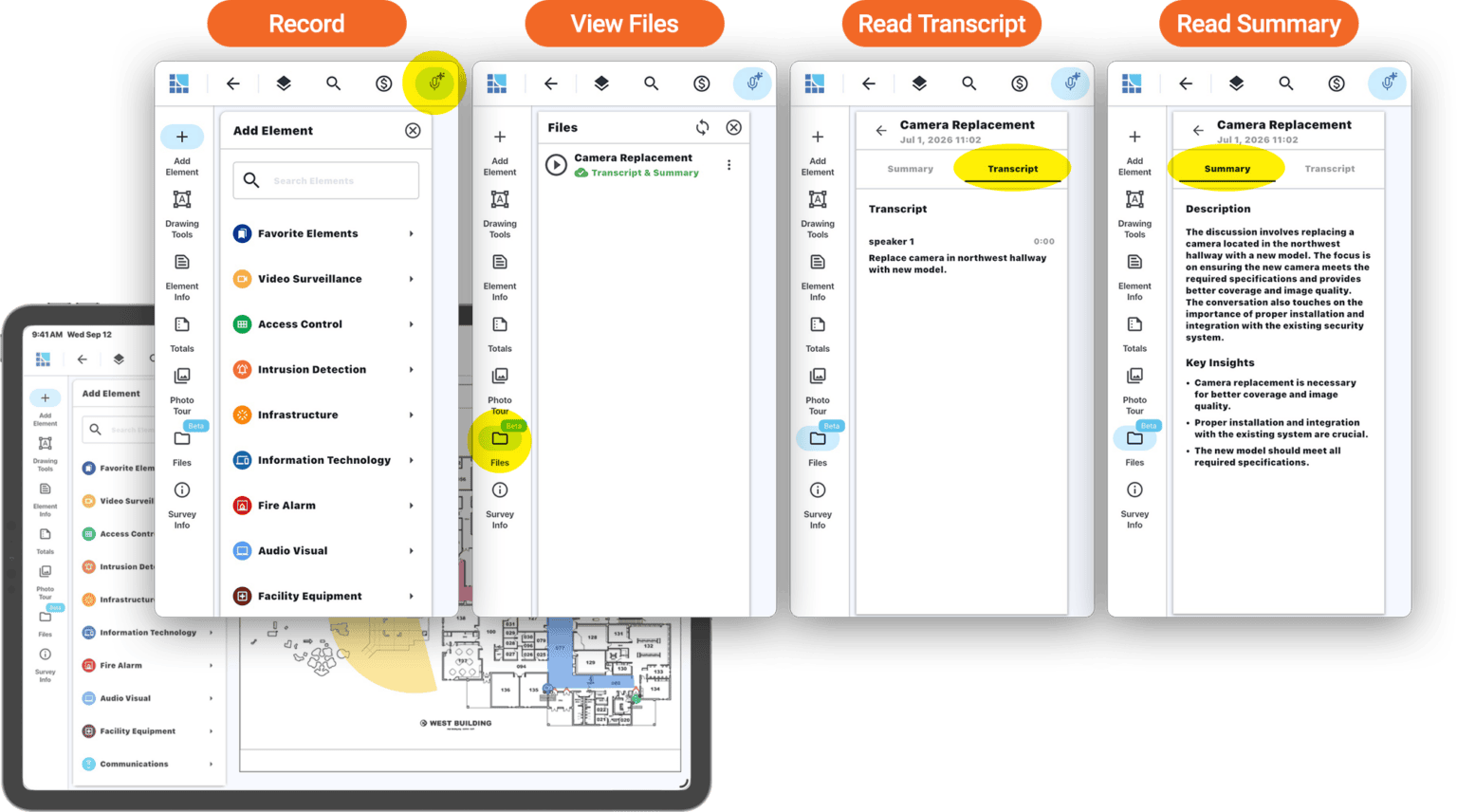 System Surveyor&rsquo;s AI Notetaker captures site survey conversations and project requirements to support system design and documentation workflows.